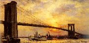 unknow artist View of the Brooklyn Bridge oil painting picture wholesale